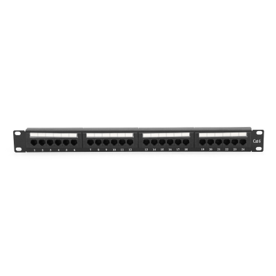 Патч-панель RITAR 24 порти UTP DUAL кат 6 19 "1U НЕ екранована чорна Q25