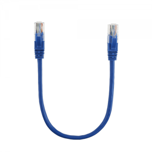 Патч-корд литий RITAR, UTP, RJ45, Cat.5e, 0,25m, синій, Cu (мідь)