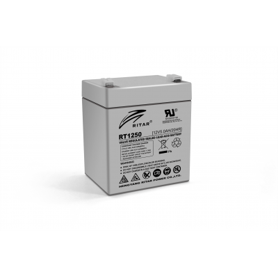 Акумуляторна батарея AGM RITAR RT1250, Gray Case, 12V 5.0Ah ( 90 х70 х 101 (107) ) Q10
