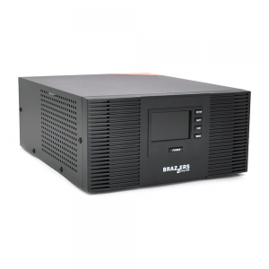 ДБЖ BRAZZERS BRSW-LFP-1200-12 (1000Вт), під зовнішній АКБ 12V(LiFePo4/GEL/AGM), струм заряду 10/20A, BOX