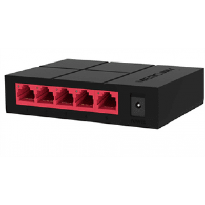 Комутатор Mercury SG105M 5 портів Ethernet 10/100 Мбіт / 1000 Мбіт / сек, BOX Q200