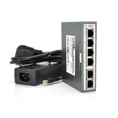 4х портовий PoE Гбіт комутатор ONV-POE33064P, 4xPoe1000Мбіт + 2х1000 Мбіт, IEEE802.3af / at, загальна потужність 65 Вт