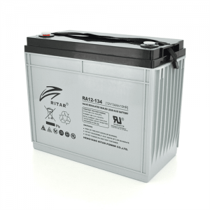 Акумуляторна батарея AGM RITAR RA12-134, Gray Case, 12V 134.0Ah ( 340 x 173 x 287 ) Q1