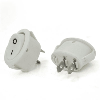 Перемикач ON-OFF KCD1-301, 250VAC /10A, 2 контакта, White, Q100