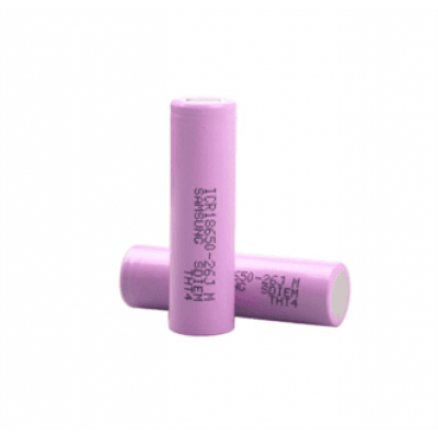 Акумулятор 18650 Li-Ion Samsung ICR18650-26J, 2600mAh, 5.2A, 4.2 / 3.6 / 2.5V, PINK, 2 шт в упаковці, ціна за 1 шт