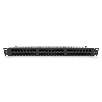 Патч-панель Ritar 48 портiв UTP DUAL кат 6 19 "1U НЕ екранована чорна Q10