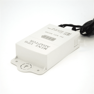 Імпульсний UPS із вбудованим АКБ Mini Outer UPS1202, 12.6V 2А; акб Lithium 0,6А; Plastic Box IP40; В130/Ш80/Г33мм; кріплення