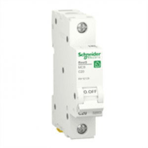 Автоматичний вимикач Schneider RESI9 20А, 1P, крива С, 6кА