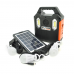 Переносний ліхтар RT903BT+Solar, 1 режим+ сигнал SOS, Радіо+ Bluetooth колонка, вбудований аккум, 3 лампочки 3W, Black/Orange