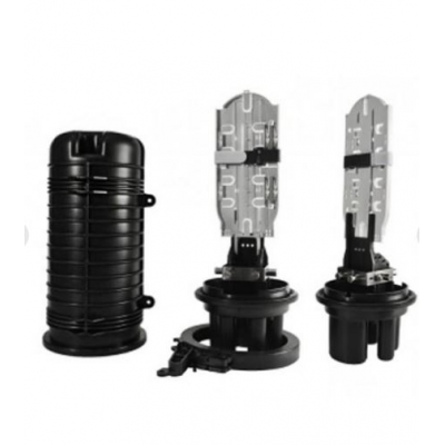 Муфта оптична Crosver FOSC-TA400/24-1-24 тупикового типу, герметична, 5 вводів, 4 касети, до 48 зварок