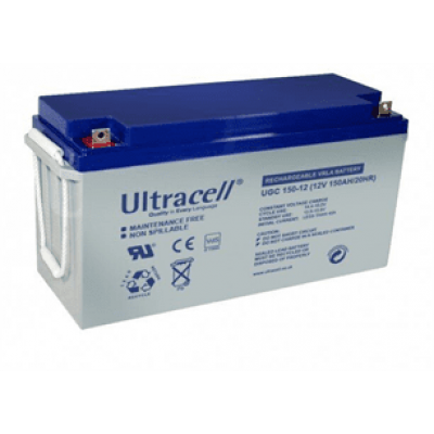 Акумуляторна батарея Ultracell UCG150-12 GEL 12 V 150 Ah (485 x 170 x 240) White Q1/34