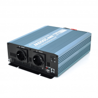 Інвертор напруги Mexxsun MXS-2000, 12V/220V, 2000W з модифікованою синусоїдою, 2 Shuko, клемні дроти, Q4