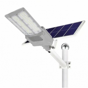 Вуличний ліхтар Vargo HYBRID Solar із сонячною батареєю+220V на стовп 3VPP, 1 режим, 200W, ip65, вбудований акумулятор 15000mah, White, Box