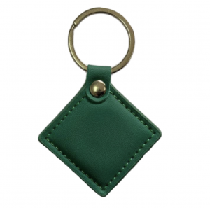 Безконтактний брелок IC MIFARE 13,56 МГц(MF-Leather ) у шкіряному чохлі, колір зелений