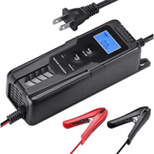 Автоматичне ЗУ для акумулятора 6V / 12V (4,5-100Ah) (MF, WET, AGM, GEL), R12, 100-240V, Струм заряду 6V / 2A, 12V / 4A, LCD, крокодили в комплекті