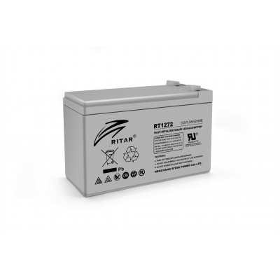 Акумуляторна батарея AGM RITAR RT1272, Gray Case, 12V 7.2Ah (151 х 65 х 94 (100) ) Q10