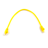 Патч-корд литий RITAR, UTP, RJ45, Cat.5e, 0,3m, жовтий, Cu (мідь)