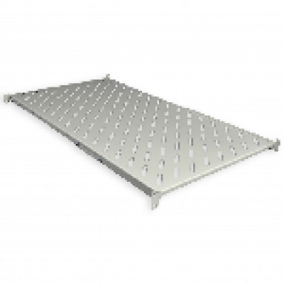 Полиця 19" 4 точки кріпл., 750мм глиб., перфорована, т.м.2мм, сіра