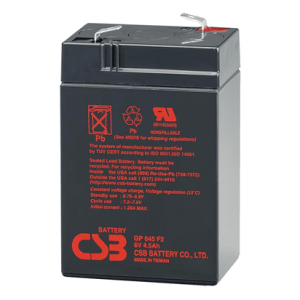 Акумуляторна батарея CSB GP645, 6V 4.5Ah Q20