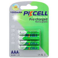 Акумулятор PKCELL 1.2V AAA 1000mAh NiMH Already Charged, 4 штуки в блістері ціна за блістер, Q12