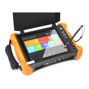 8-дюймовий тестер IP-камери безпеки CCTV, тестер монітор з SDI/TVI/AHD/CVI/Multimeter/TDR/OPM/VFL/POE/4K/HDMI In&Out
