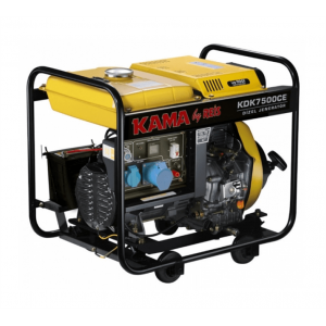 Генератор дизельний KDK7500CE, 6.9KVA, однофазний 230V, об'єм 12,5л