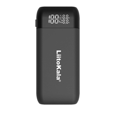 ЗУ LiitoKala Lii-MP2, функція Powerbank, USB/Type-C, LED display, підтримує Li-ion, 3.7V/1.2V AA/AAA 18650/18700/20700/217001