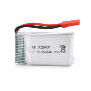 Акумулятор 9*25*40P 25C, 3.7V (850mAh), 2 контакти