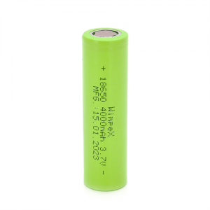 Акумулятор WMP-4000 18650 Li-Ion Flat Top, 2000mAh, 3.7V, Green