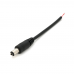 Роз'єм живлення DC-M (D 5,5x2,5мм) => кабель довжиною 10см blac, Black plug OEM Q1000