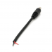 Роз'єм живлення DC-M (D 5,5x2,5мм) => кабель довжиною 10см blac, Black plug OEM Q1000