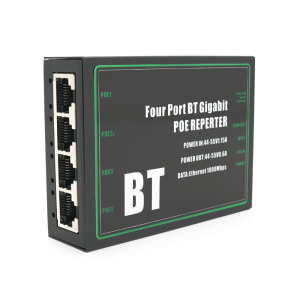 POE подовжувач-ділитель RITAR 1/4 ( 1 Вх -4 Вих 1000Mpbs POE ) 44-55V- 80W