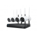 Комплект відеоспостереження з 4 вуличними 8МП WIFI камерами Reolink NVS12-8MB4W (4 вуличні WIFI камери, 4 блоки живлення, WIFI відеореєстратор з HDD 2TB)