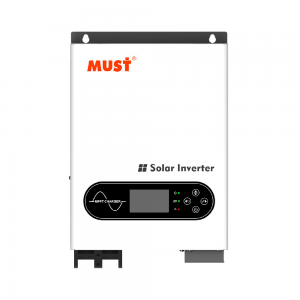 Гібридний інвертор MUST PV18-2012ECO, 2000W, 12V, струм заряду 80A, 170-280V, MPPT (80А, 30-320 Vdc), 290х367х111 мм. 6 кг.