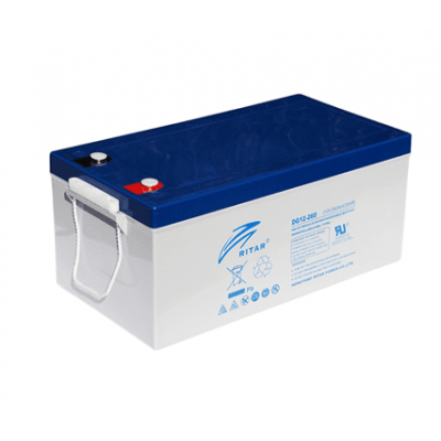 Аккумуляторная батарея GEL RITAR DG12-260, Gray Case, 12V 260.0Ah