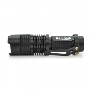 Ліхтарик Bailong BL-8468, Cree Q5, 1 режим, Zoom, корпус-алюміній, водостійкий, ударостійкий, АА акумулятор, зарядка 1 * АА, 92 * 25mm, BOX