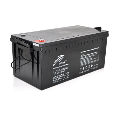 Акумуляторна батарея Ritar LiFePO4 12,8V 300Ah 3840Wh BMS100@4S( 522 х 240 х 219 (224) ) Q1