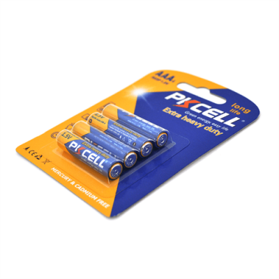 Батарейка сольова PKCELL 1.5V AAA / R03, 4 штуки в блістері ціна за блістер, Q12/144