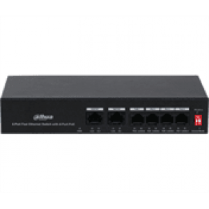4-портовий РоЕ комутатор 4xPOE 100Mб і 2x RJ45 00Mб DH-PFS3006-4ET-36