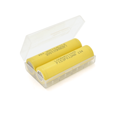 Акумулятор 18650 Li-Ion LG LGDBHE21865, 2500mAh, 35A, 4.2 / 3.6 / 2.5V, Yellow, PVC BOX, 2 шт. в упаковці, ціна за 1 шт