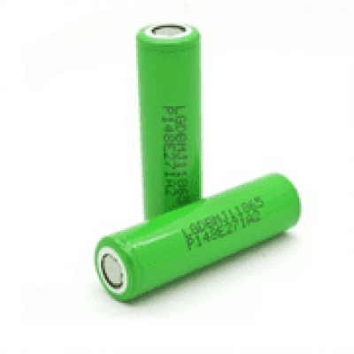 Акумулятор 18650 Li-Ion LG INR18650MJ1 (LG MJ1), 3500mAh, 10A, 4.2/3.65/2.5V, GREEN, 2 шт. в упаковці, ціна за 1 шт.