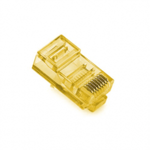 Конектор Ritar RJ-45 8P8C UTP Cat-5 (100 шт / уп.) Q100 Yellow в тубі
