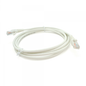 Патч-корд OK-net Кат.5e UTP 24AWG LSZH Білий 1м