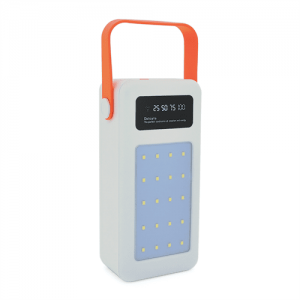 Power bank YM-644CX 50000mAh, flashlight, Input:5V/2.1A(Micro-USB,Type-C,Lightning),Output:5V /2.1A(4*USB),With 4 owner cable, plastic, White, BOX