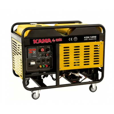 Генератор дизельний KDK12RE, 12KVA/10KW, однофазний 230V, об'єм 34л