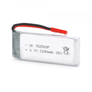 Акумулятор 7,5*25*60P 25C, 3.7V (1200mAh), 2 контакти