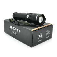 Ліхтар ручний Aux AS-328, 1LED Cree XHP50.2, 19W, 5 режими, ZOOM,26650 /4000mah/3xААА Black, IP40, кабель USB-Type-C, 165х42х32мм, BOX