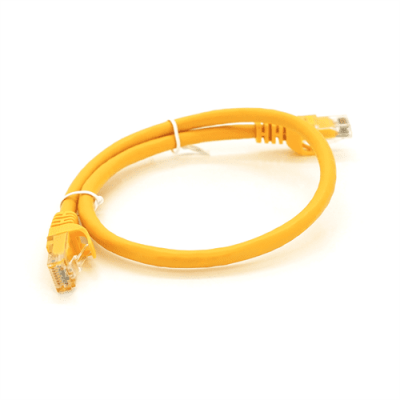 Патч-корд литий RITAR, UTP, RJ45, Cat.6, 0.5m, жовтий, Cu (мідь)