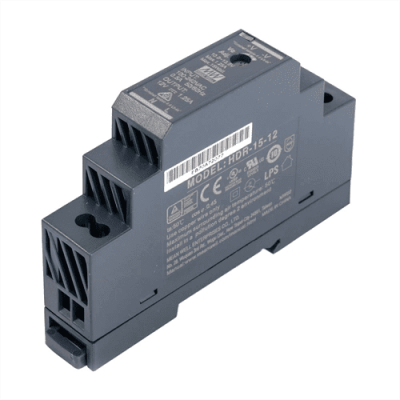 Джерело безперебійного живлення Mean Well HDR-15-12 15Вт, 12В, 1.25А на Din-рейку