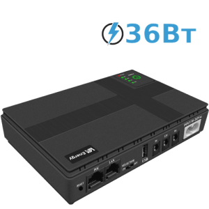 Портативне джерело живлення Mini UPS VIA Energy 2.0, ємність (10400мА • год), потужність 36Вт * год, 0,55 кг, 160 x 40 x 180 мм